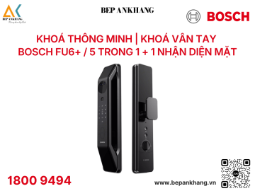 Khoá cửa điện từ thông minh Bosch FU6+ Black/Gold - Nhận diện khuôn mặt
